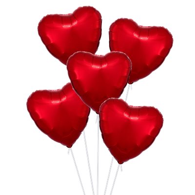 זוג בלוני לבבות